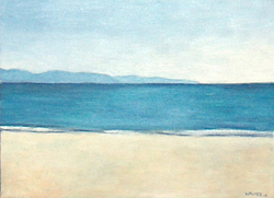 Strand und Meer, Öl auf Leinwand, 2004, 30 &times; 40 cm