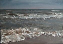 Seestück, Öl auf Leinwand, 2008, 35 &times; 50 cm