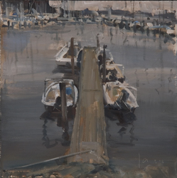 Travemünde II, Öl auf Hartfaser, 2008, 25 &times; 25 cm