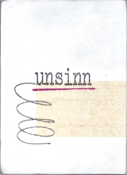 unsinn, Acryl/Collagen auf MDF, 2016, 22 &times; 16 cm