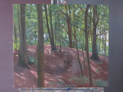 Wald, Öl auf Leinwand, 2016, 70 × 90 cm