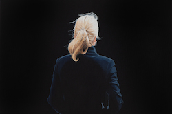 o. T. (aus dem Dunkeln), Acryl auf Leinwand, 2020, 80 × 120 cm