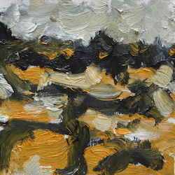 Variationen Grinau Nr. 8, Öl auf Leinwand, 2012, 20 × 20 cm