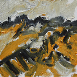 Variationen Grinau Nr. 10, Öl auf Leinwand, 2012, 20 × 20 cm