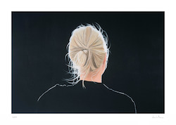 o.T (Silhouette 1), Lithographie, 2019, 50 × 75 cm