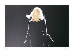 o.T (Silhouette 2), Lithographie, 2019, 50 × 75 cm