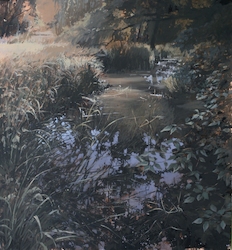 Bach, Öl auf Leinwand, 2014, 140 × 130 cm