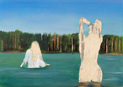 o.T. XXIV./13, Öl auf Schichtholz, 2013, 30 × 42 cm