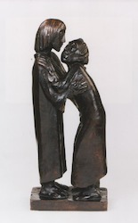 Das Wiedersehen, Bronze, 1926, 48 × 19 × 12 cm