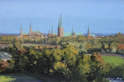 Lübeck, Öl auf Leinwand, 40 × 60 cm
