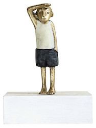 Fernweh, Bronze/Holz, 2016, H: 12 cm