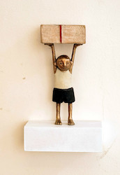 Für Dich!, Bronze/Holz, 2017, H: 15 cm