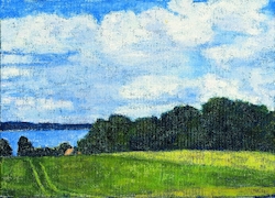 Grosse Wolken, Öl auf Leinwand, 2007, 50 × 70 cm