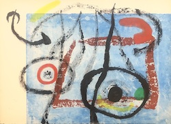 L´oiseau de nuit, Farbradierung, Aquatinta, 1962, 55 × 72 cm