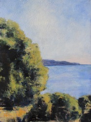 Landschaft bei Omigna, Öl auf Leinwand, 2017, 80 × 60 cm