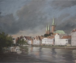 Lübeck, Öl auf Leinwand, 2015, 50 × 60 cm