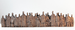 Menschenmauer, Bronze, 1991, 0 × 70 cm