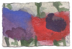 Mohn, Gouache, 2000, 10 × 15 cm