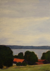Starnberger See, Sommer, Öl auf Leinwand, 2013, 70 × 50 cm