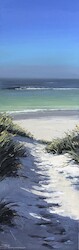 Strandzugang am Ellenbogen/Sylt, Öl auf Leinwand, 2020, 120 × 40 cm