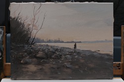 Sundown, Öl auf Leinwand, 2016, 30 × 40 cm