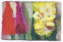 Tulpen, Gouache, 2010, 10 × 15 cm