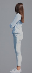 o.T (A. seitlich), Acryl auf Leinwand, 2017, 180 × 80 cm