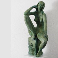 Vollmond, Bronze, 2015, H: 56 cm