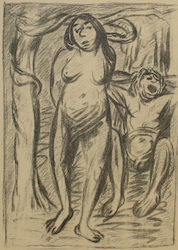 Adam und Eva, Lithographie, 1930, 37,8 × 27 cm