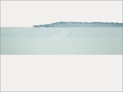 Ashore XVIII, Radierung und Hochdruck, 2007, 30 × 40 cm