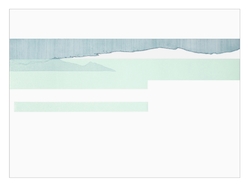 Ashore II, Radierung/Hochdruck, 2007, 200 × 70 cm