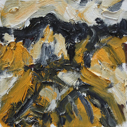 Auch nur Felder, Öl auf Leinwand, 2012, 20 × 20 cm