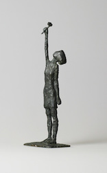 Blumenmädchen, Bronze, n/a, 6 × 5 × 19 cm