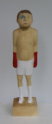 Boxer II, Linde, 2014, H: 49 cm