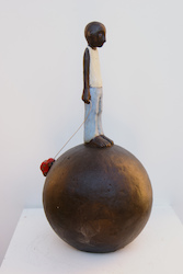 Fernweh I. (Kugel), Bronze, 2013, H: 23,5 cm