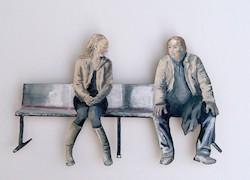 Godot, Acryl auf Sperrholz, 2014, 28 × 44 cm