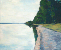Heller See, Öl auf Leinwand, 2007, 50 × 60 cm