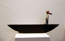 Im Wind, Bronze, 2010, 15,5 × 35 cm