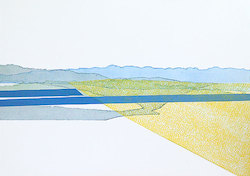 Kanal II, Radierung/Hochdruck, 2012, 60 × 80 cm