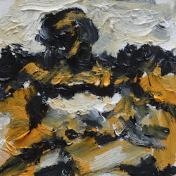 Kleine Felder, Öl auf Leinwand, 2012, 20 × 20 cm
