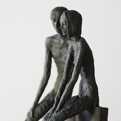 Laut Hegel gibt es Einheit nur um den Preis der Entzweiung I., Bronze, 2015, H: 21 cm