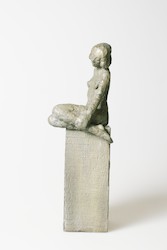 Figur auf Block II., Bronze, 2010, H: 24 cm