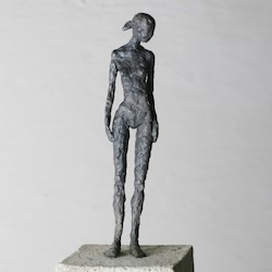 Tanz am Abgrund X., Bronze,Beton, Stahl, 2009, H: 147 cm