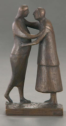 Begegnung, Bronze, 1965, H: 18,5 cm