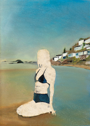 o.T. XIX./13, Öl auf Schichtholz, 2013, 42 × 30 cm