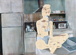 o.T. VIII./14, Öl auf Schichtholz, 2014, 30 × 42 cm