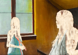 o.T. X./14, Öl auf Schichtholz, 2014, 30 × 42 cm