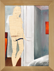 o.T. III./15, Öl auf Schichtholz, 2015, 42 × 30 cm