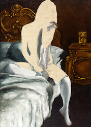 o.T. VI./15, Öl auf Schichtholz, 2015, 42 × 30 cm