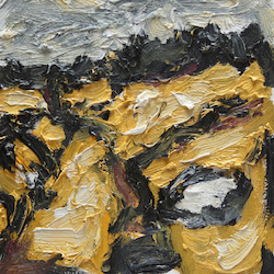 Reife Felder, Öl auf Leinwand, 2012, 20 × 20 cm